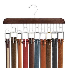 Umo Lorenzo Belt Hanger for Closet - Accessories Organizer Rack for Belts, Ties, and Scarves