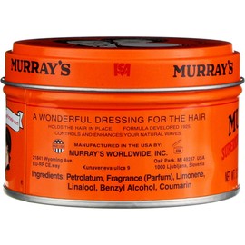 U/S Murrays Hair Pomade Size 3oz U/S Murrays Hair Pomade 3oz