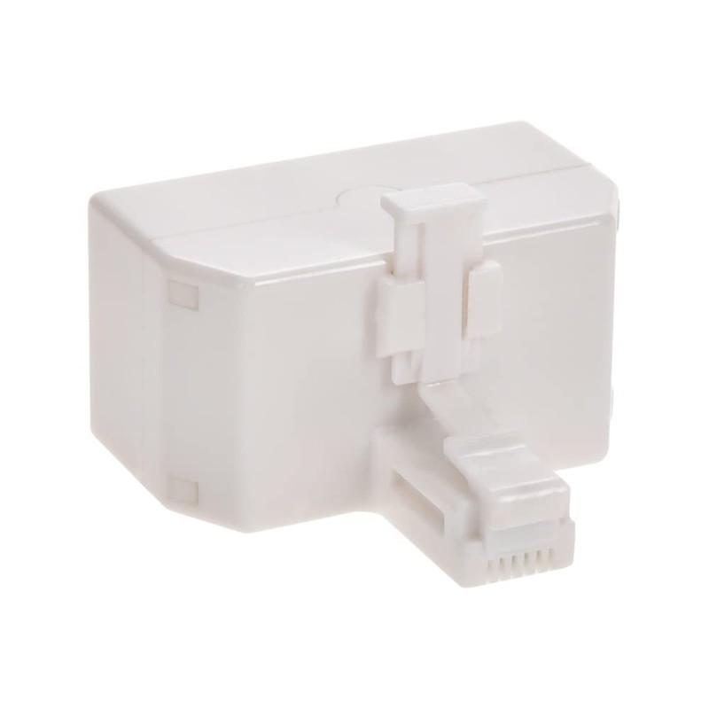 Installerparts RJ11 6P4C Line Splitter - Line1/Line2/Line1+Line2 - White