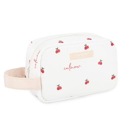 Neoviva Makeup Pouch, Large Capacity, Cosmetic Pouch, Travel, Travel Cosmetic Pouch, Cosmetic Storage Bag, Waterproof, Lightweight, Cherry S