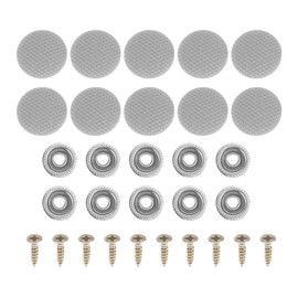 INFINAUTO Headliner Button Buckle Repair Clip, Car Roof Interior Ceiling Fixing Roof Snap Rivets Retainer Metal Gingham Gray, 10Pcs