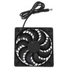 Solar Panel Fan 10W Exhaust Fan Dual Layer Metal Shell
