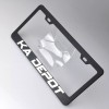 KA Laser Engraved Lotus Logo Mirror Matte Black License Plate