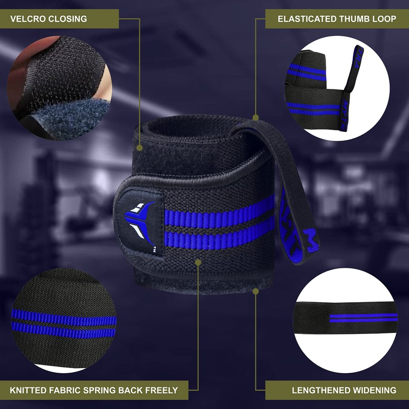 Mytra Fusion Elasticated Wrist Wraps With Thumb Loop SP1 for
