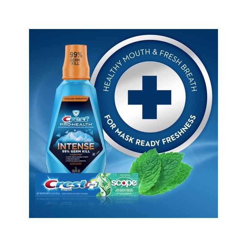 Crest Toothpaste Plus Scope Whitening Minty Fresh (Pack of 6)