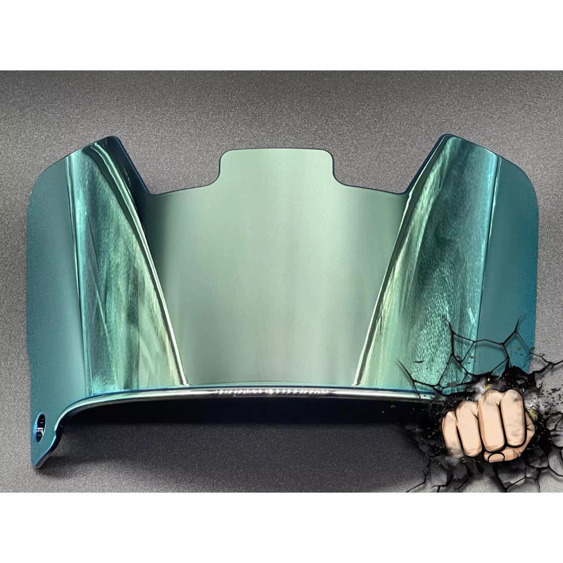 Ice Blue Silver Chrome mirror Full Size Helmet Visor, Replica/Speed/