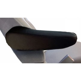 Car Console Covers Plus Made in USA Designed for GMC Yukon Denali, Yukon & Yukon XL 2021-2025 Pair of Neoprene Armrest Covers for Back Seat Fold Down Armrests Black (KHV)