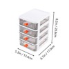 TEHAUX 1pc Transparent Desktop Storage Box Organizer for Office Supplies