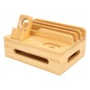 Bamboo Charging Station for Multiple Devices Charging Station Stand Rack