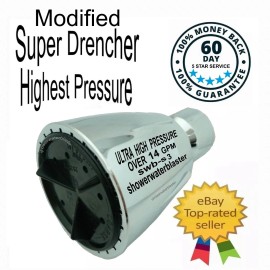 SUPER ULTRA HIGH PRESSURE SHOWER HEAD Incredible Pressure Over 14gpm Model s3
