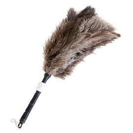 ESCI 【Made in Japan】Small yet handmade duster with ostrich feathers! Perfect for cleaning the dashboard and around the meter! Total length approx. 40 cm Blondien Feather Duster M27 M-27