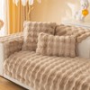 Topchances Plush Sofa Throw Pillow Cover - 1PC Solid Soft