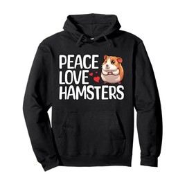 Cute Hamster Design For Men Women Kids Dwarf Hamster Lovers Pullover Hoodie