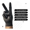 Guantes Nitrilo Concept Negros Talla 100 Unidades