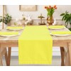 PurpleEssences Yellow Table Runner - Hemstitch Detail - 100% Cotton