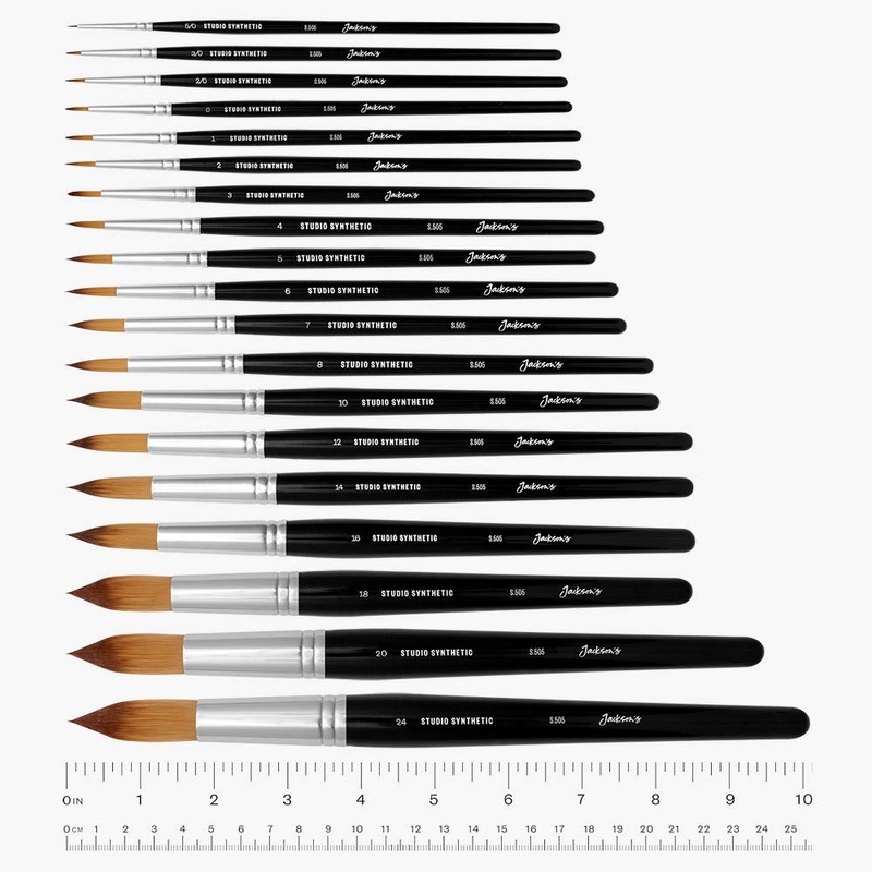 10 Round Jacksons Studio Synthetic Watercolour Brush