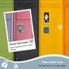 Puroma 2 Pack 2.6 Inch Long Shackle Combination Lock 4