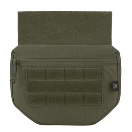 KRYDEX Tactical Admin Pouch Dump Drop Pouch Utility Bag with Hook and Loop for AVS JPC CPC AVS Tactical Vest Ranger Green