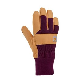 Carhartt Women's Wind Fighter Fleece Work Glove, Eggplant Barley, Small