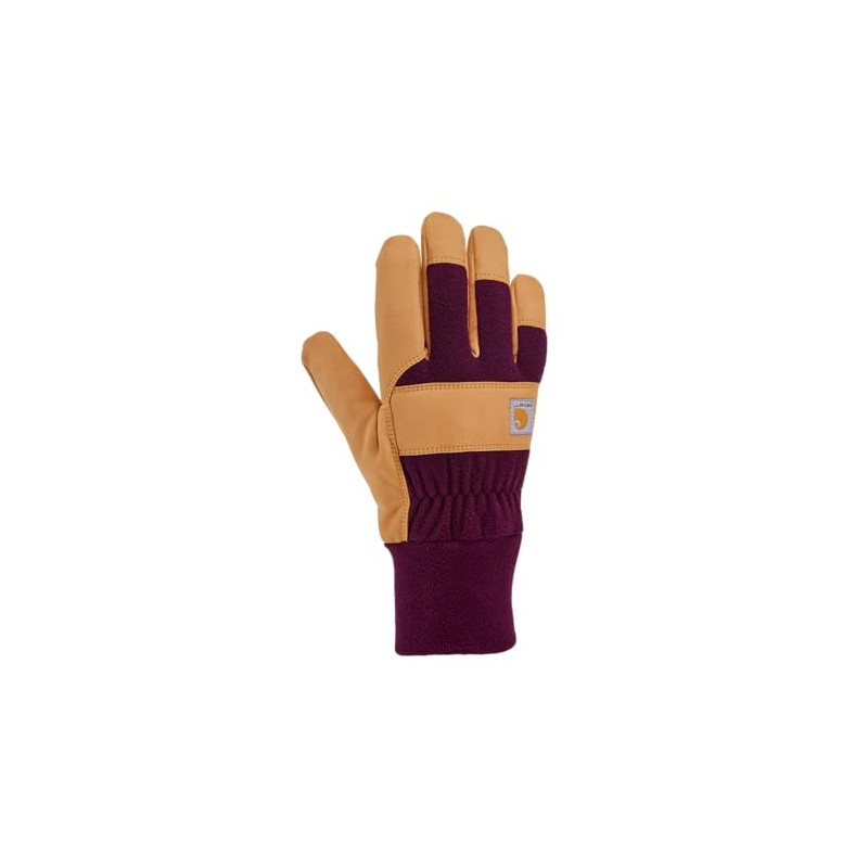 Carhartt Women's Wind Fighter Fleece Work Glove, Eggplant Barley, Small