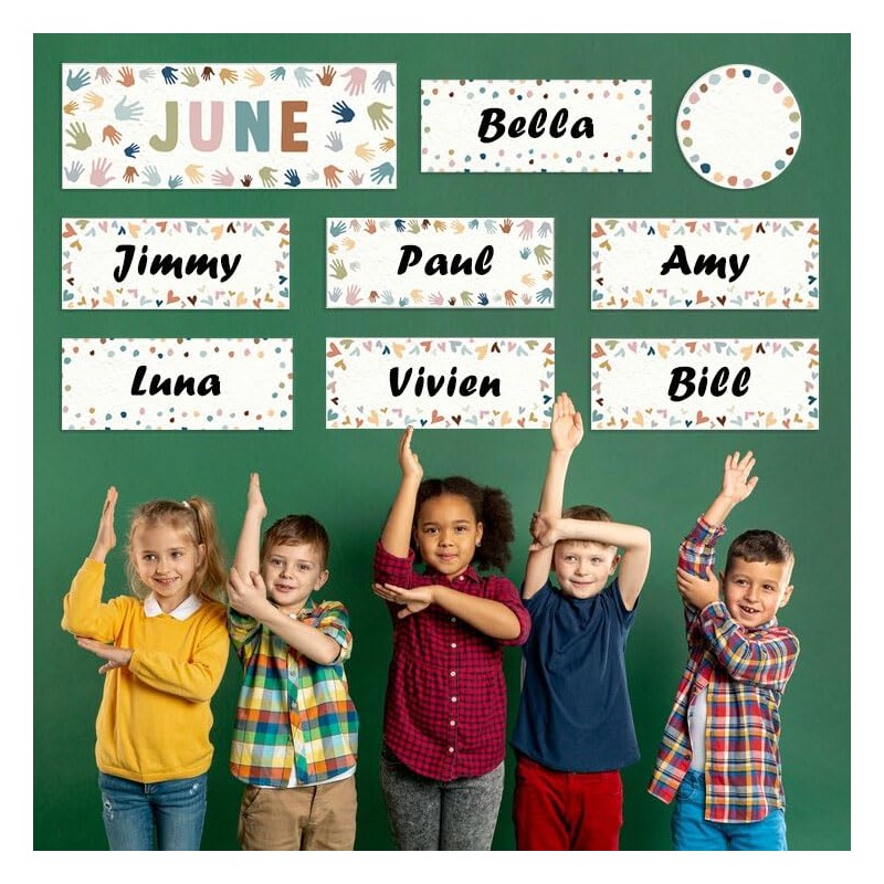 XMBHHRM 60 Pcs Months of The Year for Classroom, Back