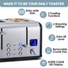 CUSIMAX 4 Slice Toaster, Stainless Steel, Ultra-Clear LED Display &