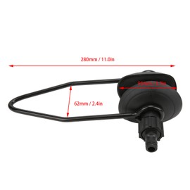 Tissting Engine Flush with Two Feeds 95 mm Round Head Boats Engine Flusher Universal Marine Engine Flush Connection Rubber Engine Flush Attachment for Outboard Z Drive Boat Motor
