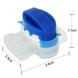 Wire Connector Terminals, 20 Pack 3 Wire Gel Filled Self Stripping Pigtail Cable Connectors 314, Connection Terminals/Connectors for Robot and Motor Lawnmowers, Fire Retardant, Moisture-Proof