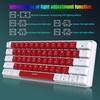 Snpurdiri Wired 60% Mechanical Gaming Keyboard, White LED Backlit Ultra-Compact