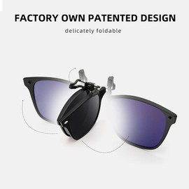 Bauhaus Polarized Clip on Sunglasses for Men & Women UV Protection with Flip Up Anti Glare Fishing Driving Glasses Pink