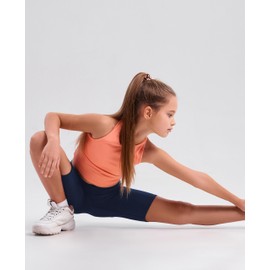 Andrew Scott Kids Girls Cotton Stretch Active Shorts | Bike Dance Yoga Gymnastics Shorts | Multi Packs & Colors