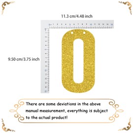 Employee of the Month Banner Employee Appreciation Day Decoration Office Party Decorations for Employee Gold Glitter