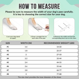 SlowTon Dog Boots, Breathable Dog Paw Protector, Dual Adjustable & Washable Non-Slip Dog Shoes with Reflective Strip for Injured Paws, Comfortable Dog Walking Boots for Small Medium Large Dogs