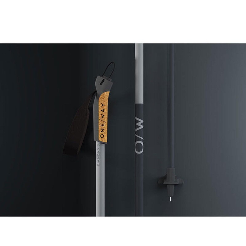 Fischer OneWay Diamond 3 Cross-Country Ski Poles 160 cm Flame/Vapor