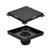 Matte Black Square Shower Drain, HIDROP SUS 304 Stainless Steel