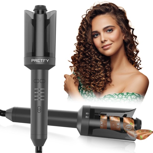 Unbranded Pretfy Auto Hair Curler Automatic Curling Iron W Rotate