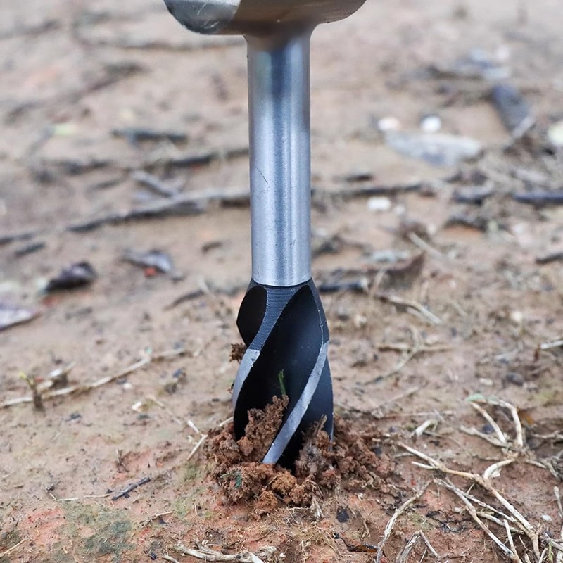 AIMALL Heavy-Duty Manual Hand Auger Wrench for Outdoor Survival, Bushcraft