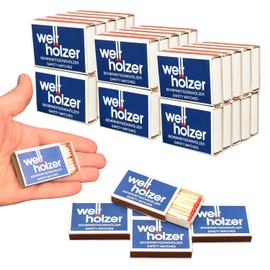 jameitop® Matches, 39 x World Woods Matchboxes, Match Box, Matches, 1400 Pieces, Safety Matches, 41 mm