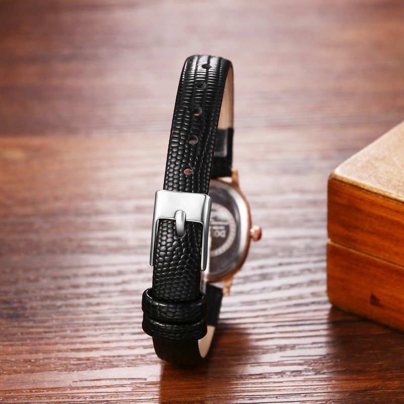 レディース 腕時計 レザーベルト 可愛い アンティーク: ローマ アナログ表示 防水 革ベルト クォーツ腕時計