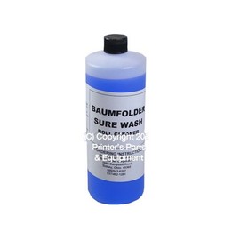 BaumFolder Sure Wash Rubber Roll Cleaner Solvent Cleaning I Quart