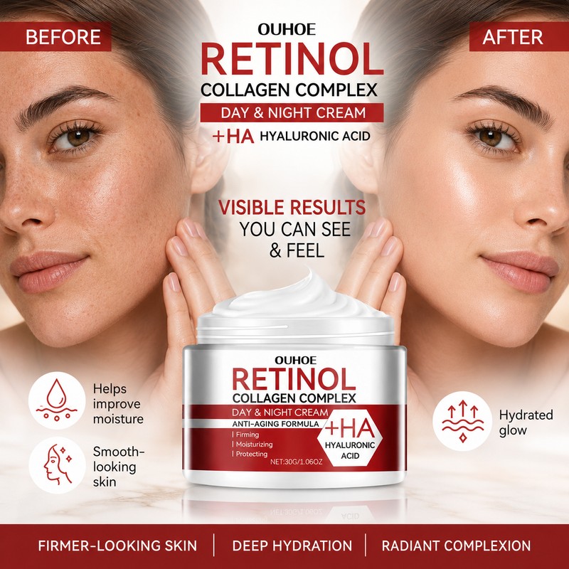Retinol Collagen Face Cream for Daily Skincare – Hydrating Day