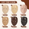 Makeup Practice Face Board Set, 5D Silicone Full Face Painting