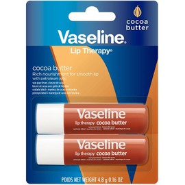 Vaseline Lip Therapy Stick with Petroleum Jelly - 2 Pack (Cocoa Butter)