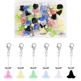 Pack of 50 Guardian Angel Pendants Guardian Angel Craft Angel Pendant Guardian Angel Key Ring Craft Adult Charms Pendant Set Wedding Jewellery for DIY Wedding Christening Pendant (6 Colours),