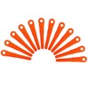 ZYKJGG 12Pk Plastic Blades-Orange for Stihl Weed Eater Blade PolyCut