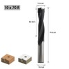 CDBP 10mm Diameter Carbide Tipped Brad Point Boring Bit Dowel