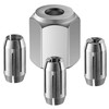 Dreyoo Replacement Collet and Nut Kit Compatible with CN1, Silver,