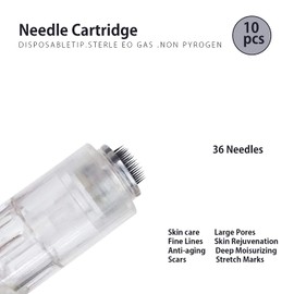 Dermapen 36 Micro Needles Derma Pen Needles Thread Slot Micro Needles Needle Cartridge Pack of 10