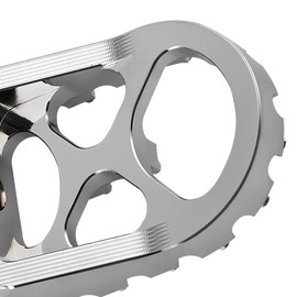 maXpeedingrods Wide Foot Pegs, 360° Rotating Motorcycle Foot Pegs for CNC Harley Dyna Sportster Fatboy Iron 883, Sur Ron Light Bee S/X, Segway X260 X160, Talaria Sting MX3 MX4 - Black