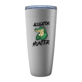 Zookeeper Stainless Edition Viking Tumbler 20oz - Alligator Hunter - Zookeeper animal protector helper alligator lover lizard explorer vest safari veterinarian zoology